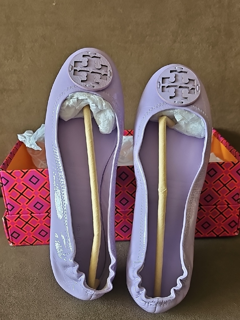 Tory Burch Minnie Travel Ballet Flats With Logo